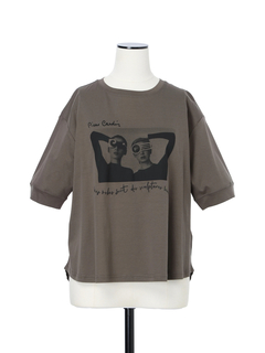 pierre cardin(ピエールカルダン) |【カタログ掲載】80シルケットスムース Tシャツ アート プリントT