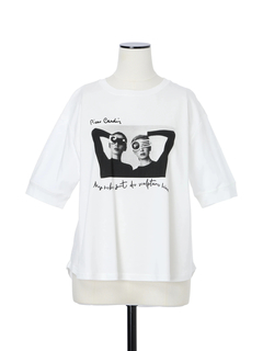 pierre cardin(ピエールカルダン) |【カタログ掲載】80シルケットスムース Tシャツ アート プリントT