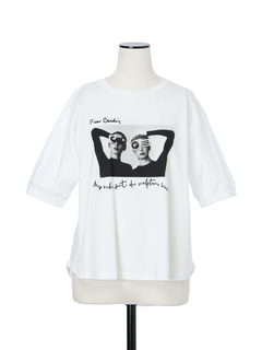 pierre cardin(ピエールカルダン) |【カタログ掲載】80シルケットスムース Tシャツ アート プリントT