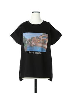 pierre cardin(ピエールカルダン) |80 シルケットスムース Tシャツ プリントT