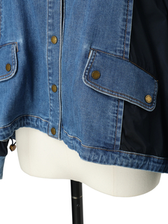 pierre cardin(ピエールカルダン) |【カタログ掲載】バックロゴ デニム スタンド ブルゾン ジャケット