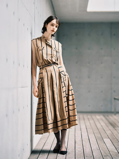 pierre cardin(ピエールカルダン) |ランダムストライプ スカート