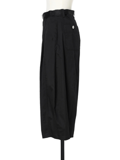pierre cardin(ピエールカルダン) |コットンサテン ベルト付き ガウチョ パンツ