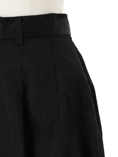 pierre cardin(ピエールカルダン) |コットンサテン ベルト付き ガウチョ パンツ