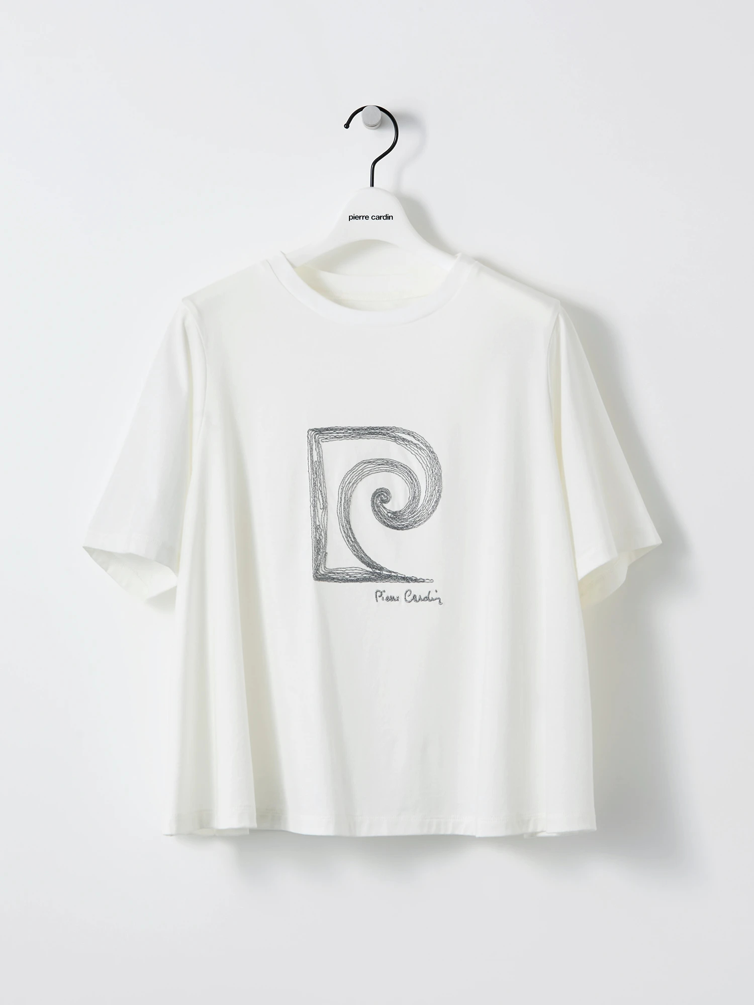 予約】pierre cardin ロゴ ロングステープル コットン Tシャツ 
