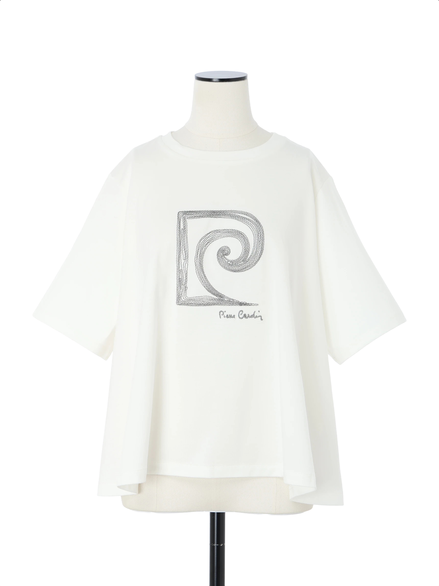 pierre cardin ロゴ ロングステープル コットン Tシャツ ｜ pierre 