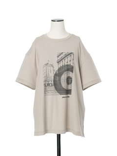 pierre cardin(ピエールカルダン) |ロングステープルコットン プリント Tシャツ