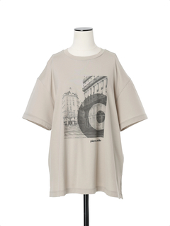 pierre cardin(ピエールカルダン) |ロングステープルコットン プリント Tシャツ