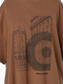 pierre cardin(ピエールカルダン) |ロングステープルコットン プリント Tシャツ