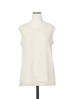 pierre cardin(ピエールカルダン) |ラメストレッチ ノースリーブ Tシャツ