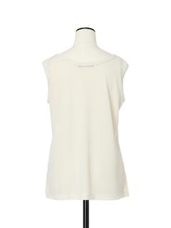 pierre cardin(ピエールカルダン) |ラメストレッチ ノースリーブ Tシャツ
