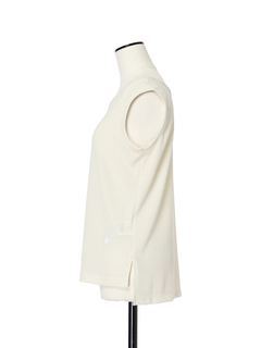 pierre cardin(ピエールカルダン) |ラメストレッチ ノースリーブ Tシャツ