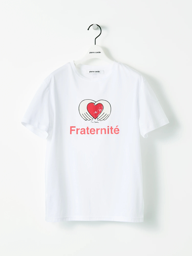 pierre cardin(ピエールカルダン) |Fraternité／友愛 80シルケットスムース Tシャツ プリントT