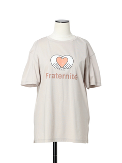 pierre cardin(ピエールカルダン) |Fraternité／友愛 80シルケットスムース Tシャツ プリントT