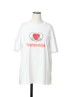 pierre cardin(ピエールカルダン) |Fraternité／友愛 80シルケットスムース Tシャツ プリントT