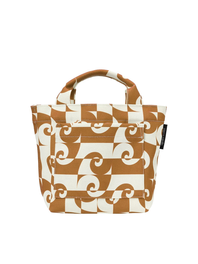 pierre cardin（ピエール・カルダン） ウェイビープリント ミニトート バッグ