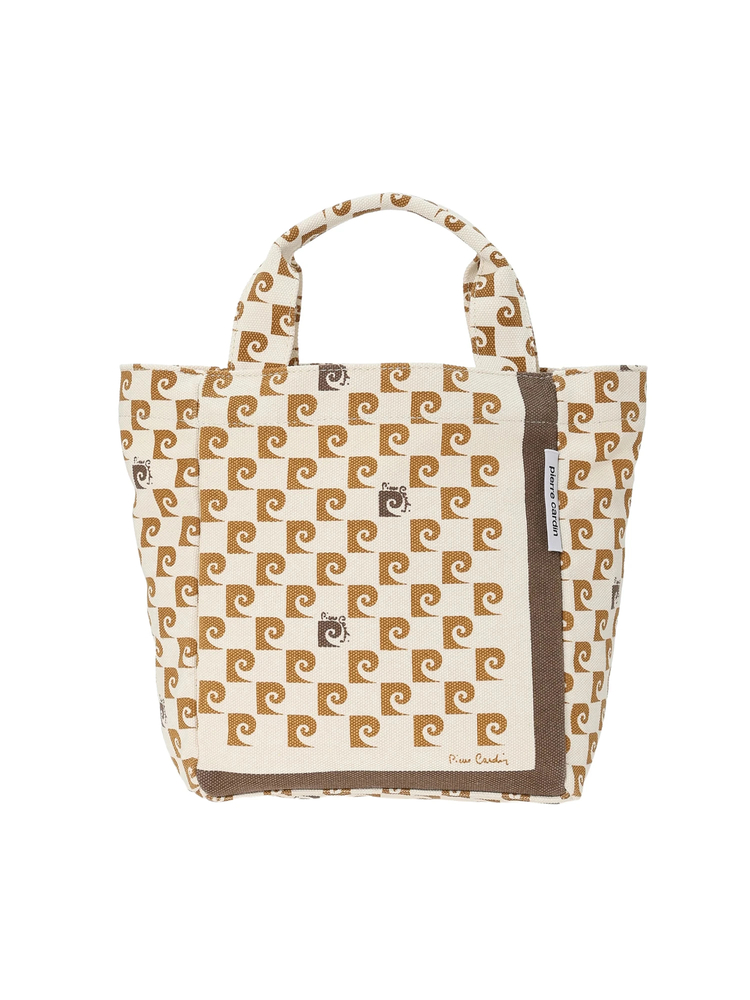 pierre cardin（ピエール・カルダン） モノグラムプリント ミニトート バッグ