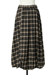 pierre cardin(ピエールカルダン) |ブラッシュド チェック スカート