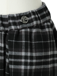 pierre cardin(ピエールカルダン) |ブラッシュド チェック スカート