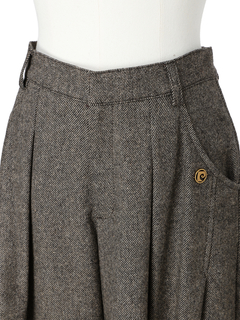 pierre cardin(ピエールカルダン) |ウール ツィード ワンタック パンツ
